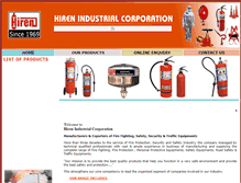 Tablet Screenshot of hirenindustrial.com